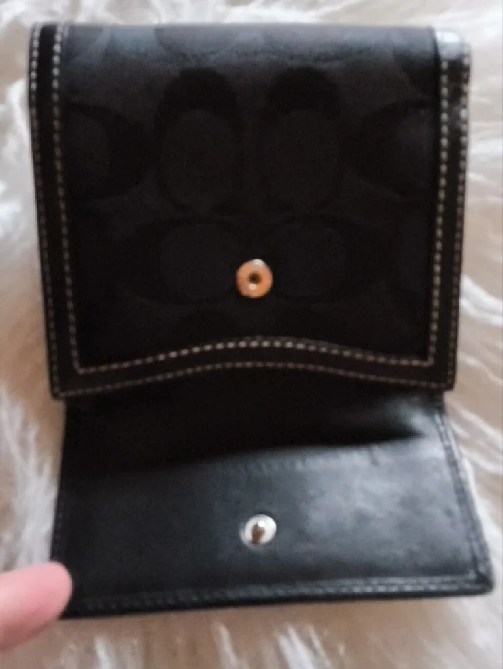 Coach compact trifold
